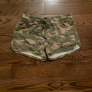Camo shorts, size child’s large, great condition